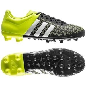 ADIDAS ACE 15.3 FG/AG Soccer Cleats B32846 Black/White/Yellow Mens Size 11